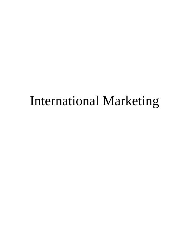 International Marketing Macro and Micro Factors_1
