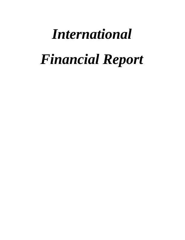 International Financial Report Assignment_1
