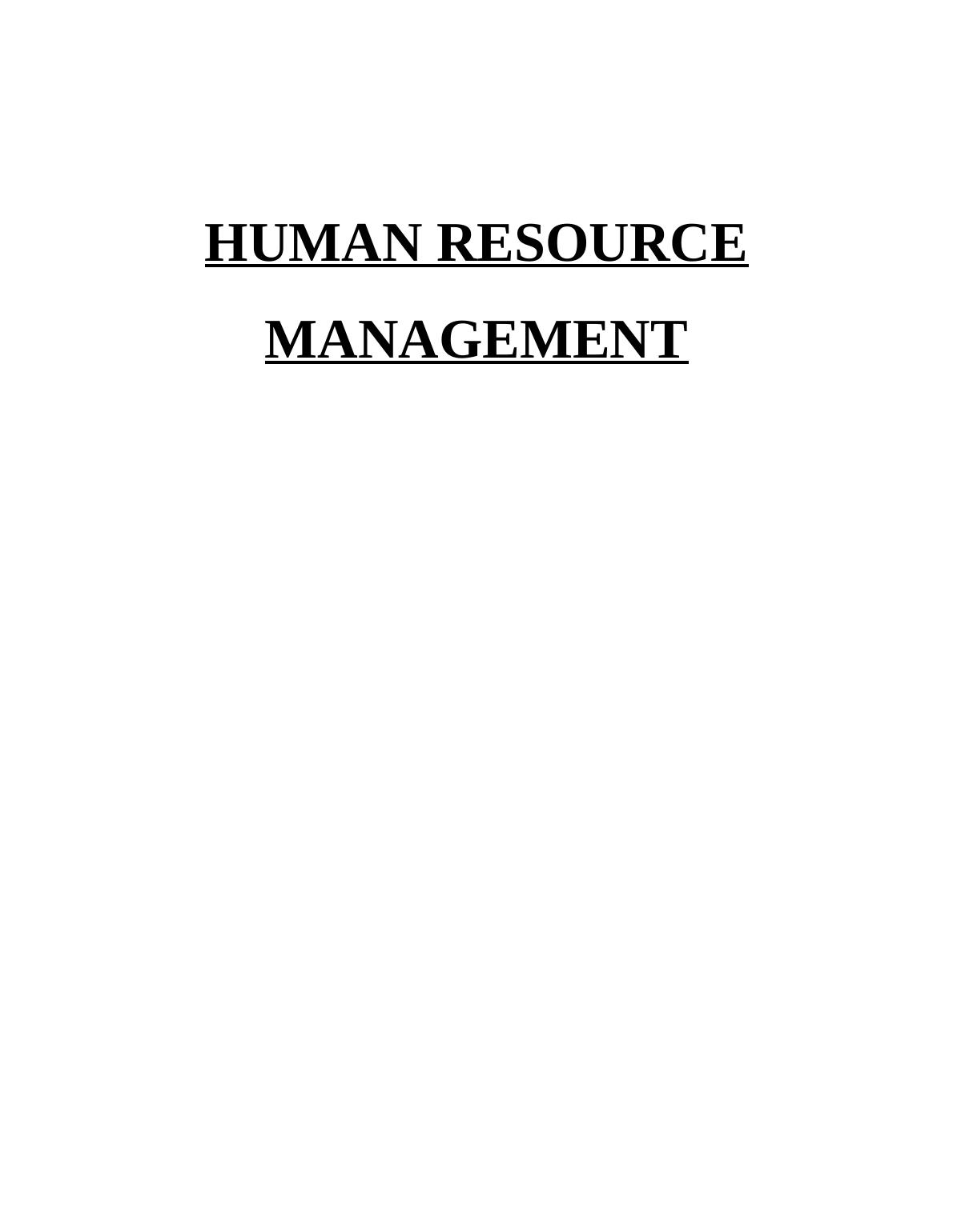 Human Resource Management in Arcadia Group_1