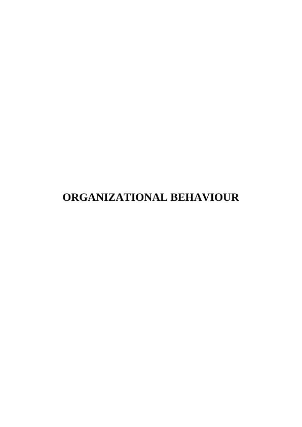 Organizational Behaviour Assignment - AM Holdings limited_1