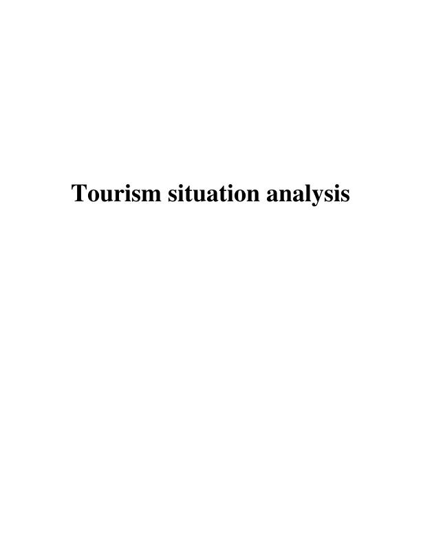 Tourism Situation Analysis of France_1