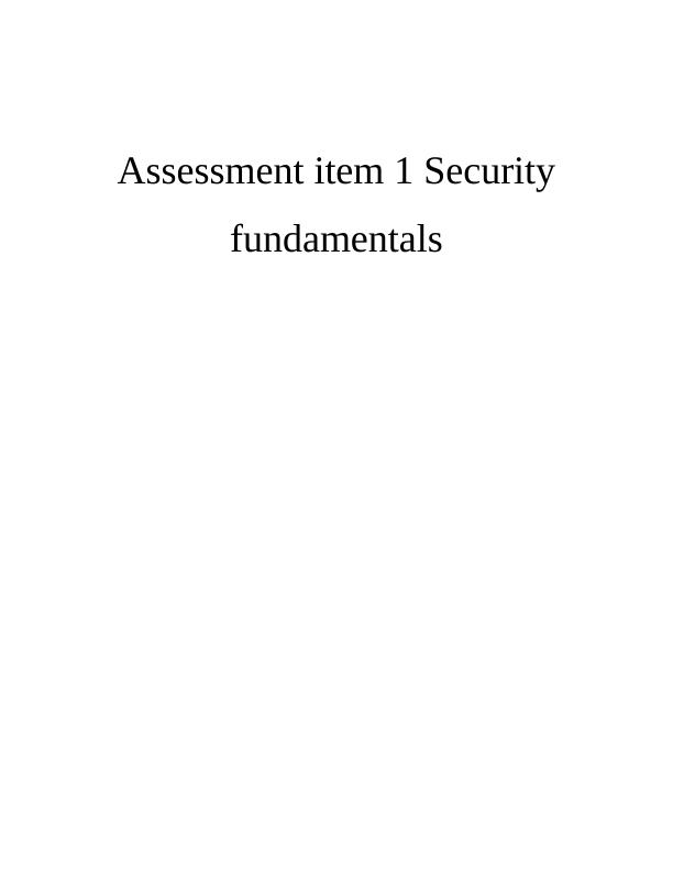 Security Fundamentals Assessment_1