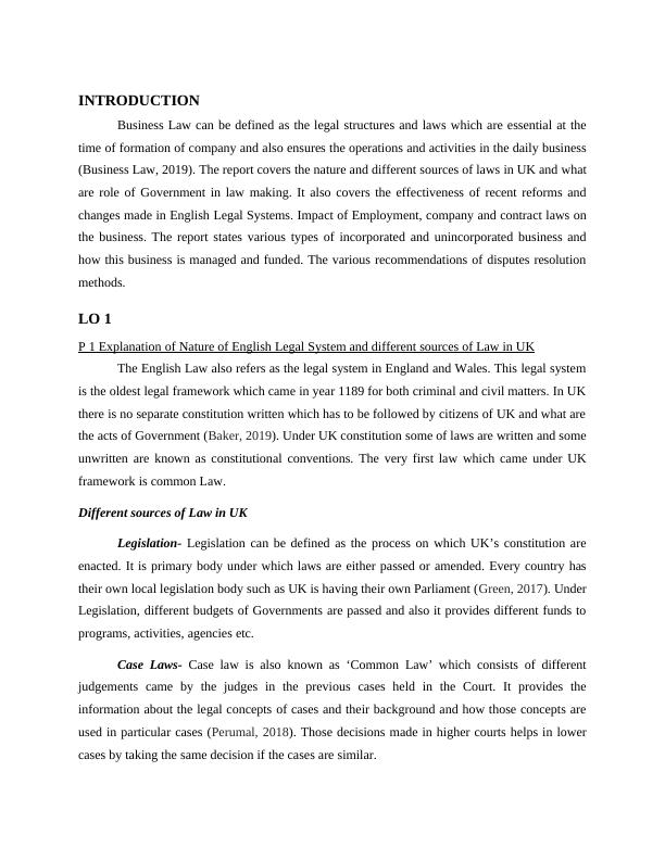 Nature of English Legal System- Assignment_3