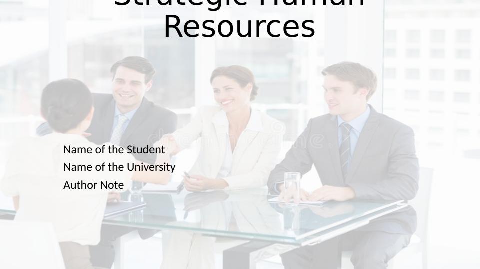 Strategic Human Resources_1