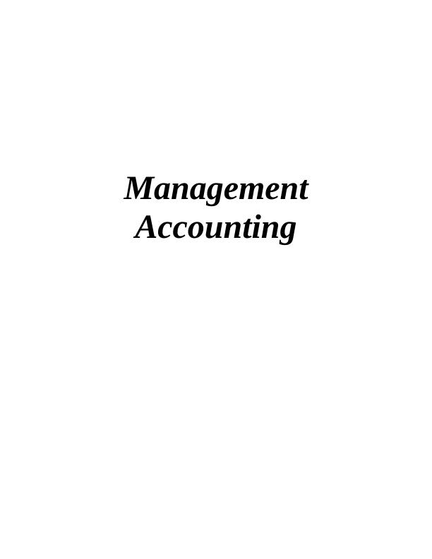 Management Accounting System: Tools, Techniques, and Applicability_1
