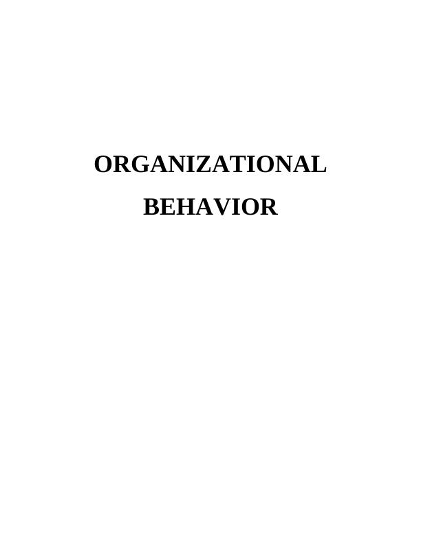 The Concept of Organizational Behavior_1