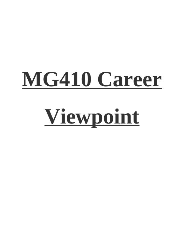 MG410 Career Viewpoint Assignment_1
