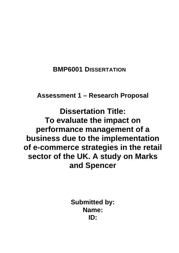 Impact of E-commerce Strategies on Performance Management in UK Retail Sector_1