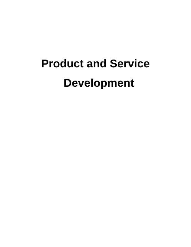 Product and Service Development_1