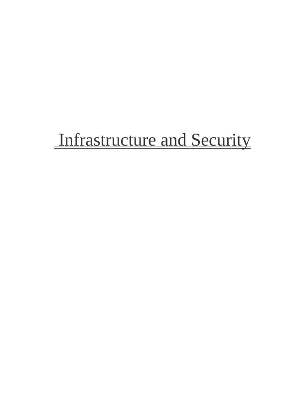 Report on Infrastructure and Security_1