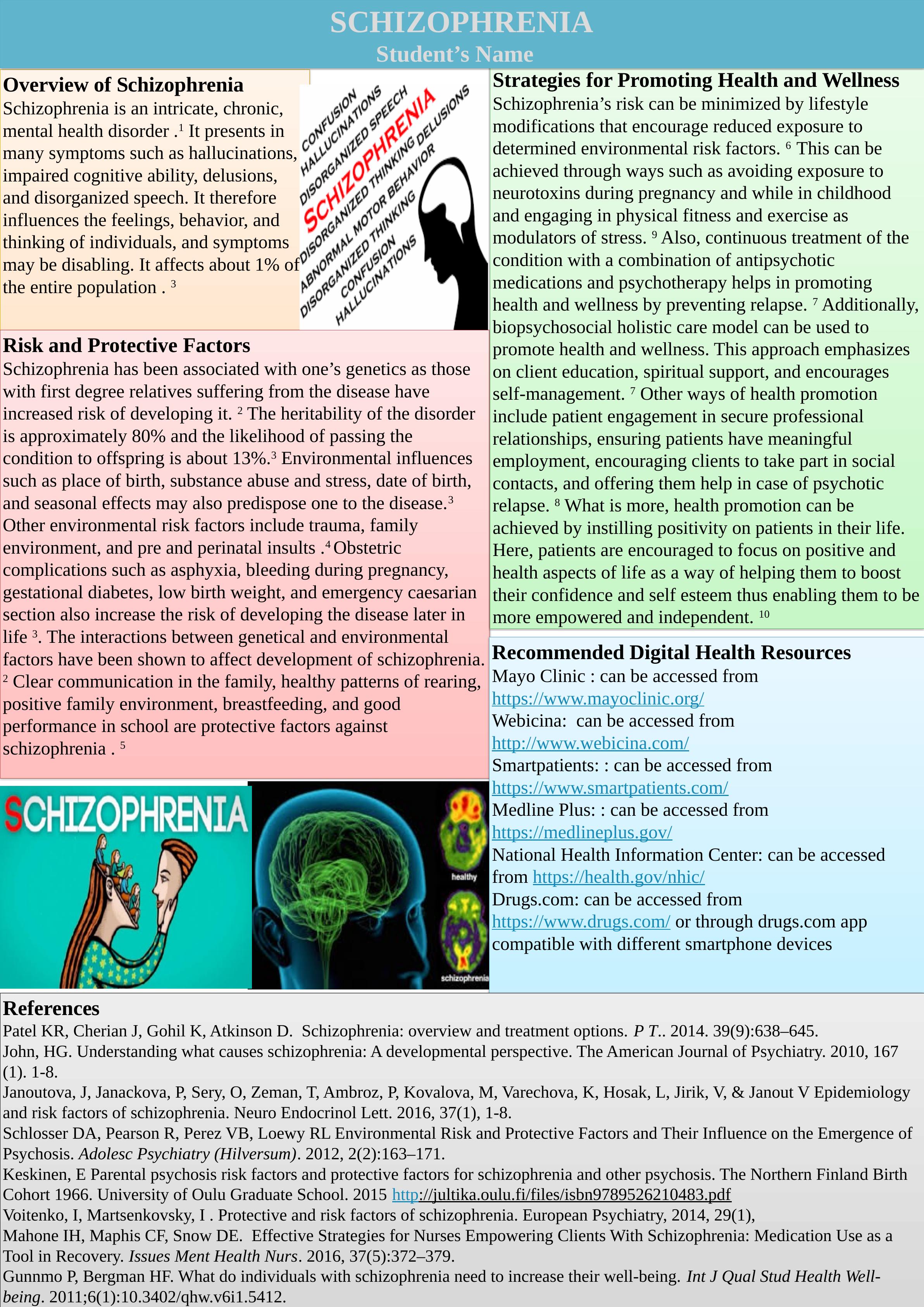Strategies for Promoting Health and Wellness in Schizophrenia_1