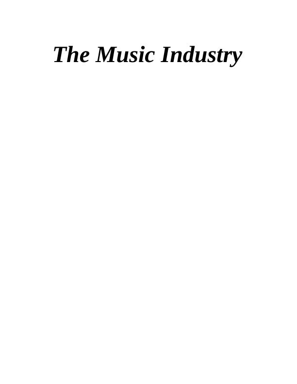 Assignment on The Music Industry_1