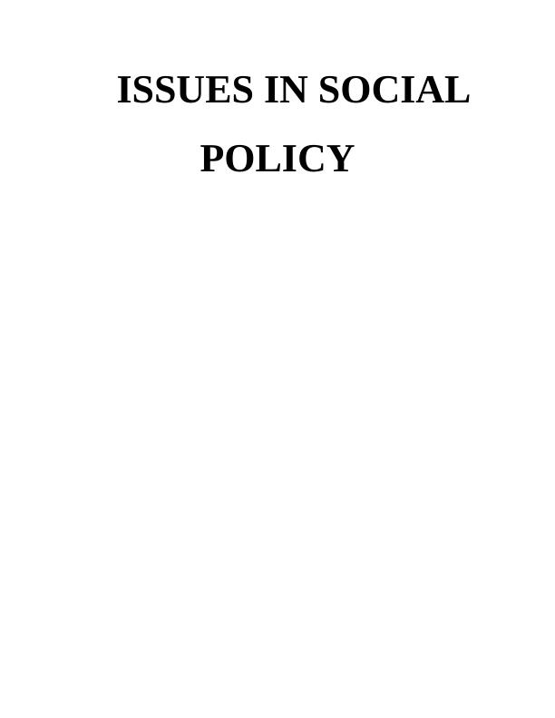 Issues in Social Policy_1