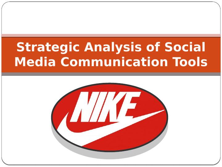 Strategic Analysis of Social Media Communication Tools_1