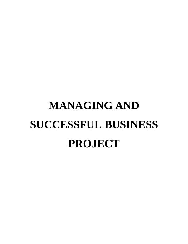 Managing and Successful Business Project - Brooklands Hotel_1