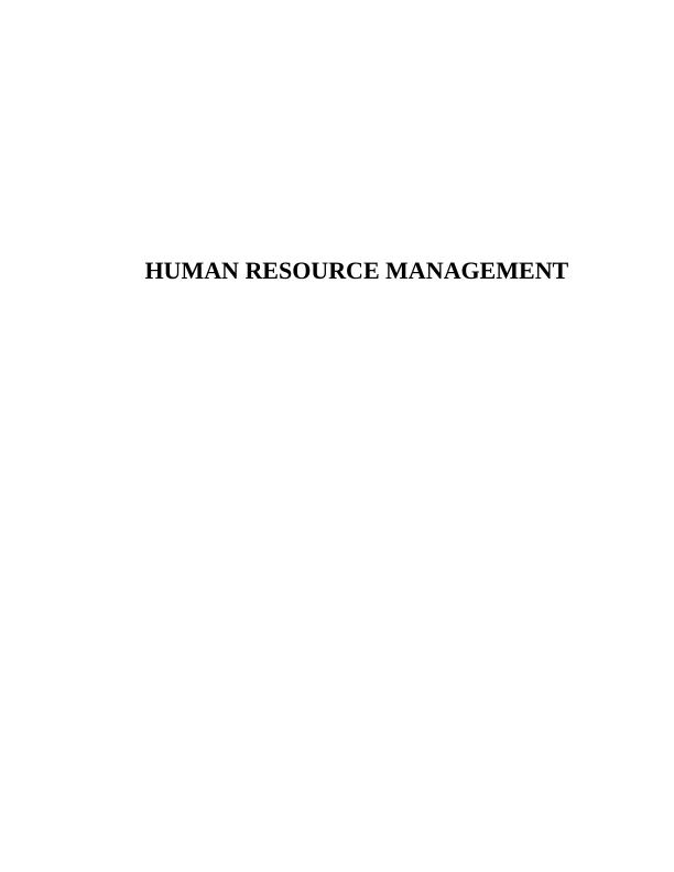 Human Resources Managment -  Advantis Logiwiz Ltd_1