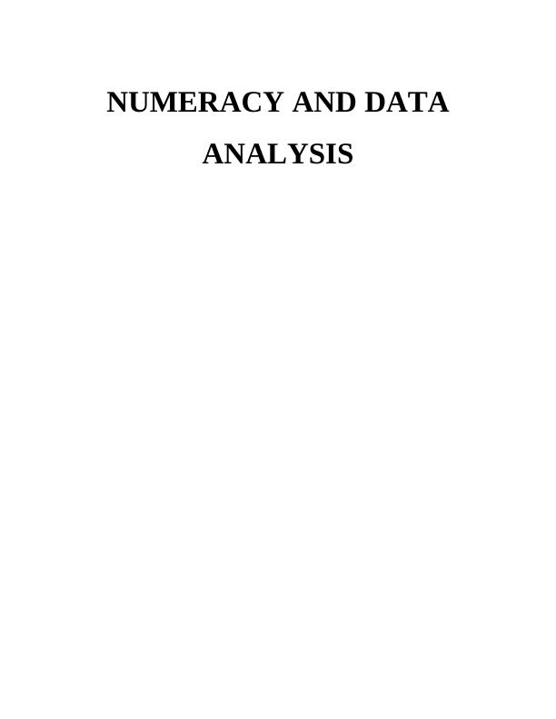 Numeracy and Data Analysis Math| Assignment_1