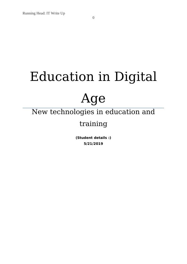 New Technologies in Education and Training_1