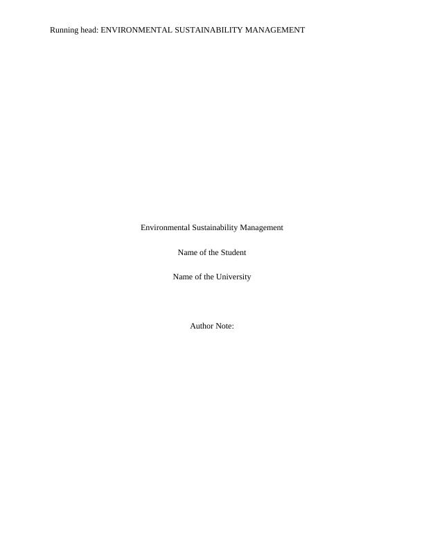 Environmental Sustainability Management_1