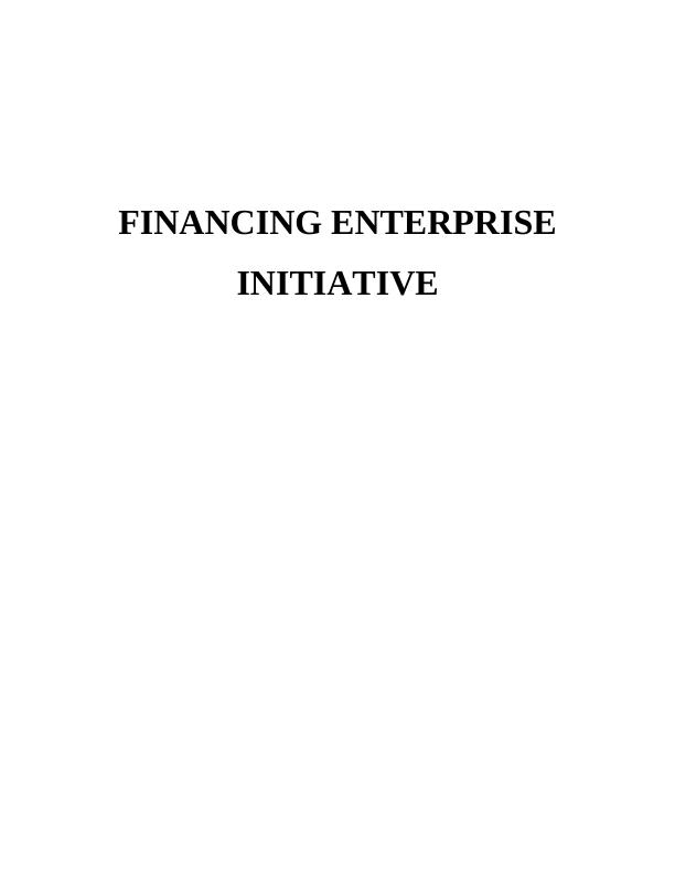 200910 Financing Enterprises Assignment_1