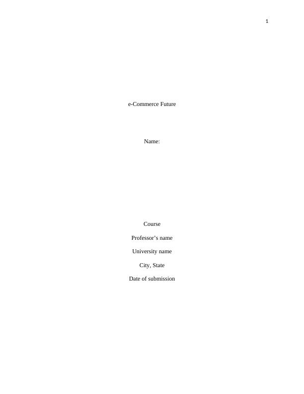 e-Commerce Future Assignment PDF_1