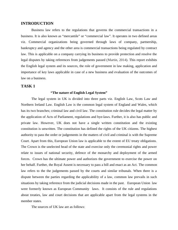 Business Law Assignment - The Nature of English Legal System_3