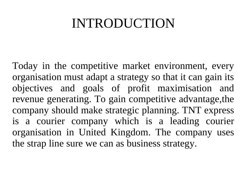 Developing Strategic Business Plans for TNT Express_2