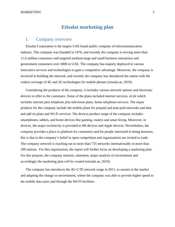 Etisalat Marketing Plan_3