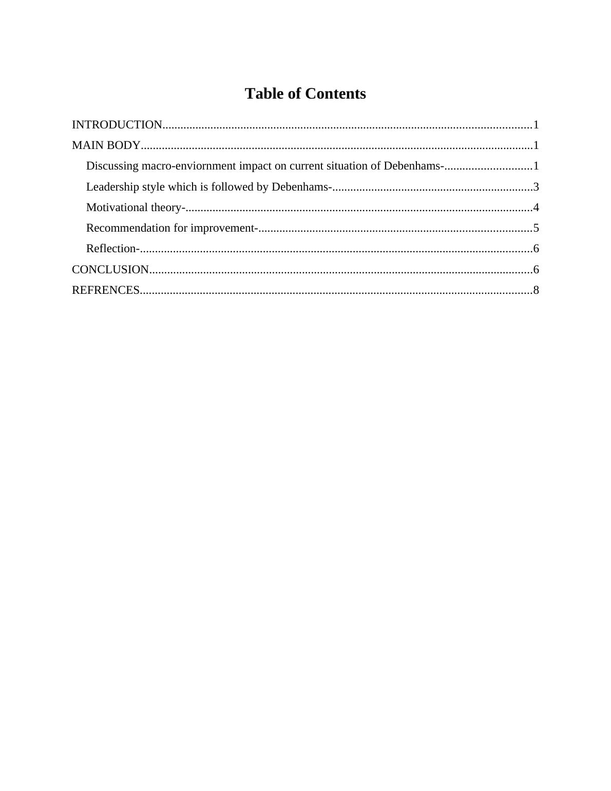 Debenhams Case Study: Impact of Macro-Environment, Leadership Style ...