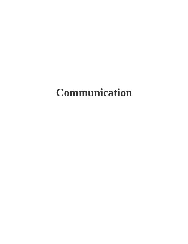 Types of communication & Process_1