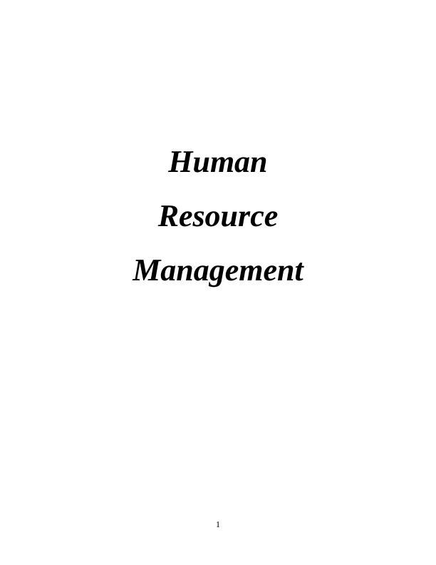 Human Resource Management._1