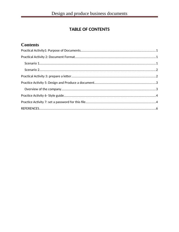 Design and Produce Business Documents Desklib