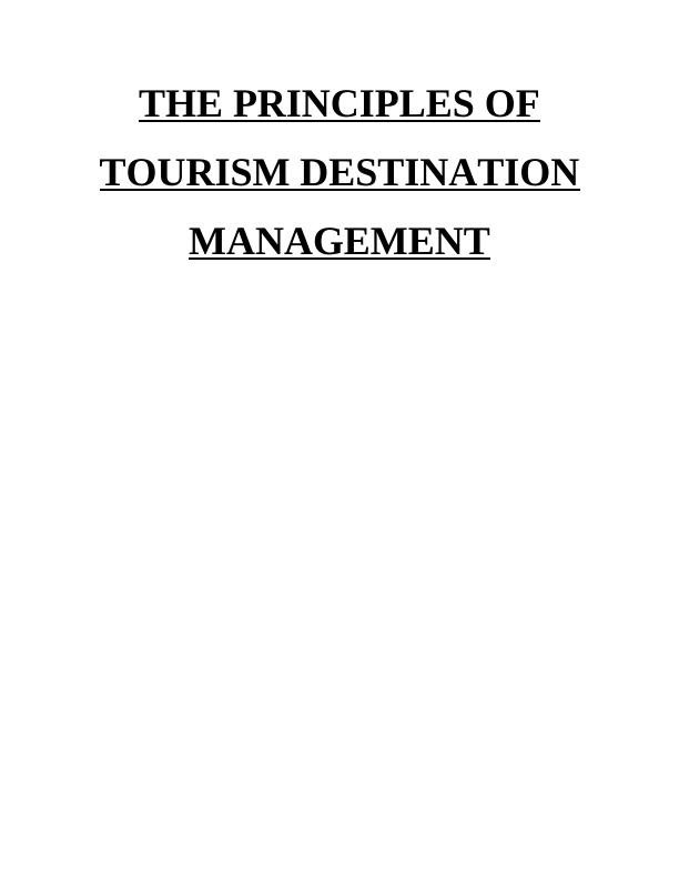 The Principles of Tourism Destination Management_1
