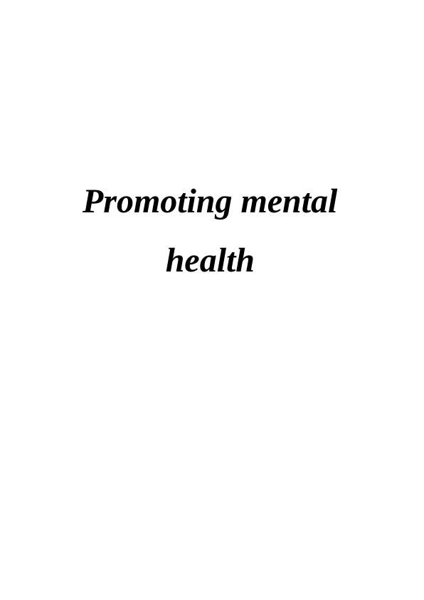 Promoting Mental Health and Wellbeing among Old age People_1