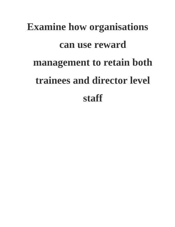 Reward Management Business Assignment_2