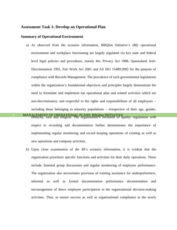 Managing Operational Environment: A Case Study of BBQfun Initiative_2