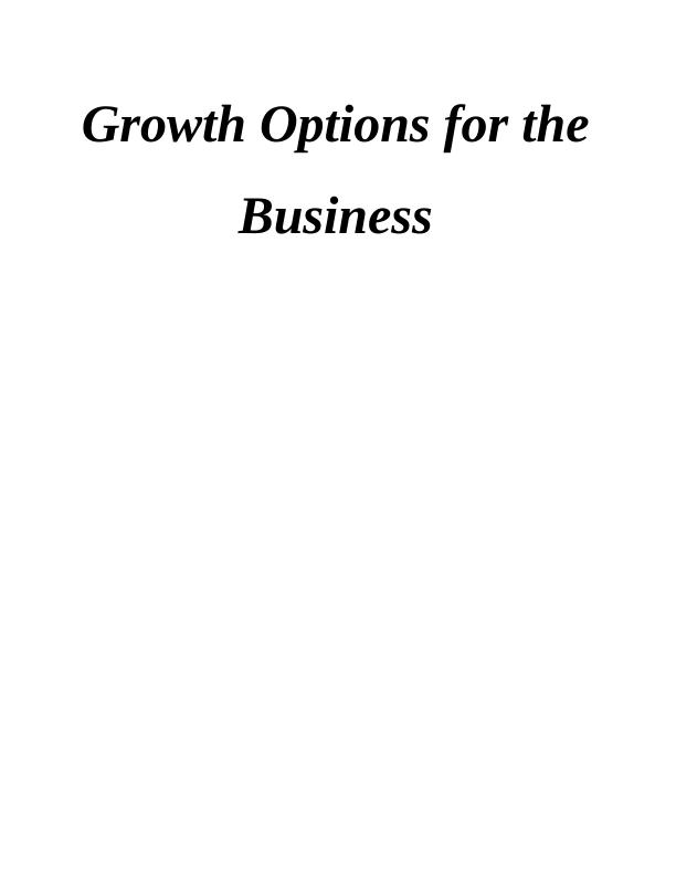 Growth Options for the Business - PDF_1