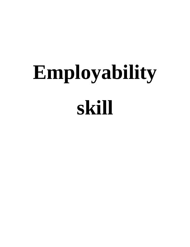 Employability Skills Report : NHS Hospitals_1