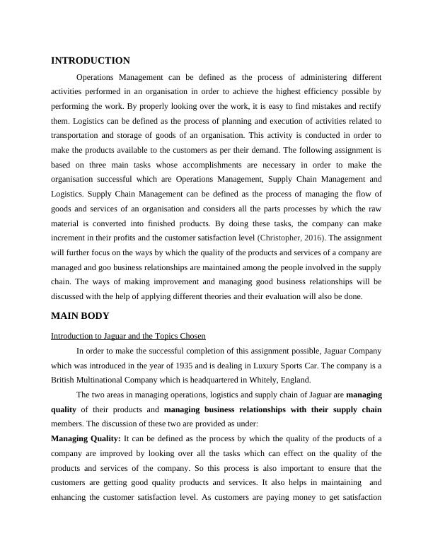 Understanding Operations, Logistics and Supply Chain Management ...