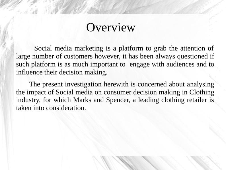 Impact of Social Media on Consumer Decision Making in Clothing Industry: A Case Study of Marks and Spencer_2