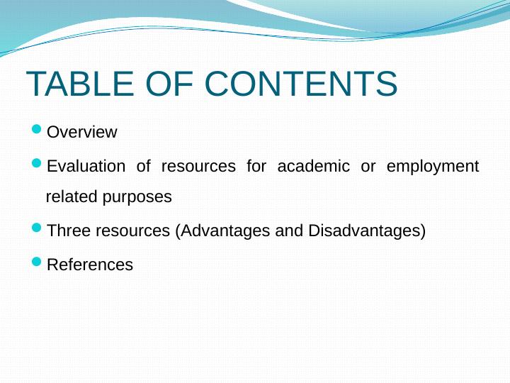 Evaluation of Resources for Academic or Employment Purposes_2