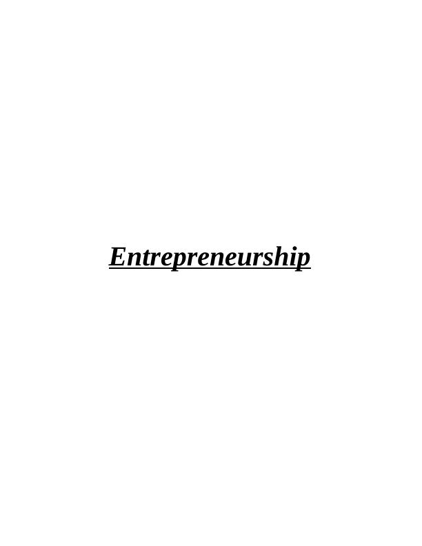 Entrepreneurship Typologies Assignment_1