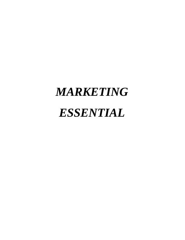 Marketing Essential of ALDI - Doc_1