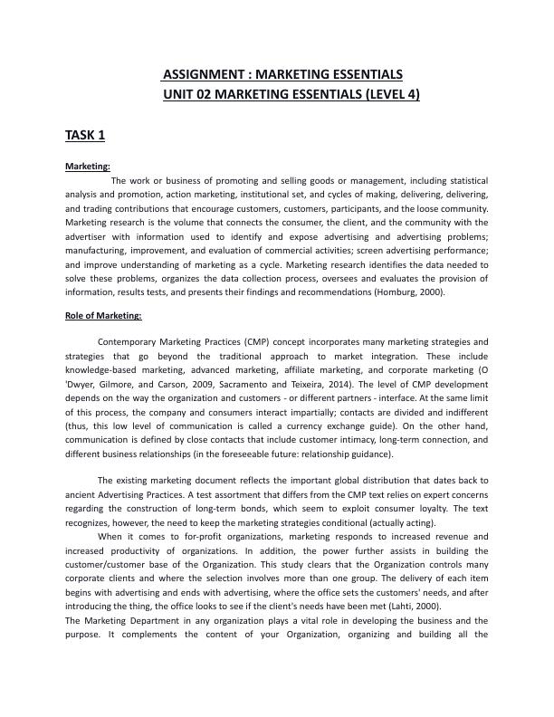 Marketing essentials -  Assignment PDF_4