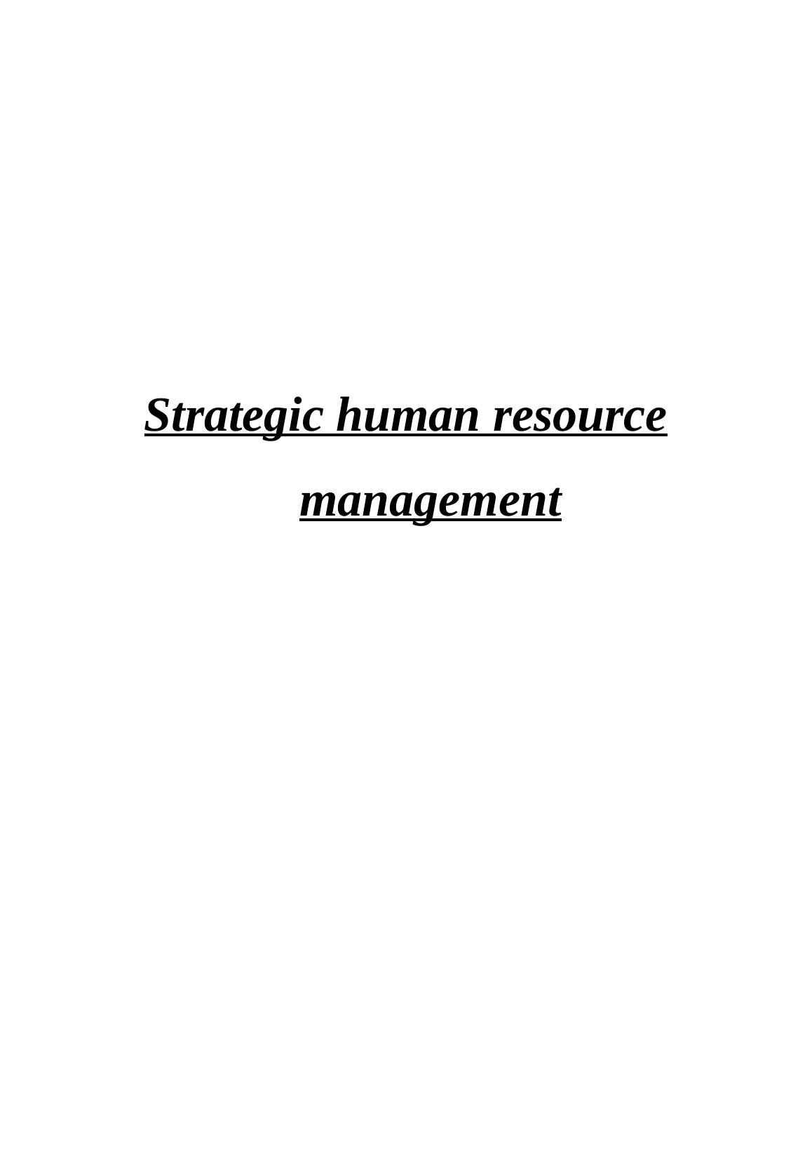 Strategic Human Resource Management: IPRP Trend for Motivating Employees_1