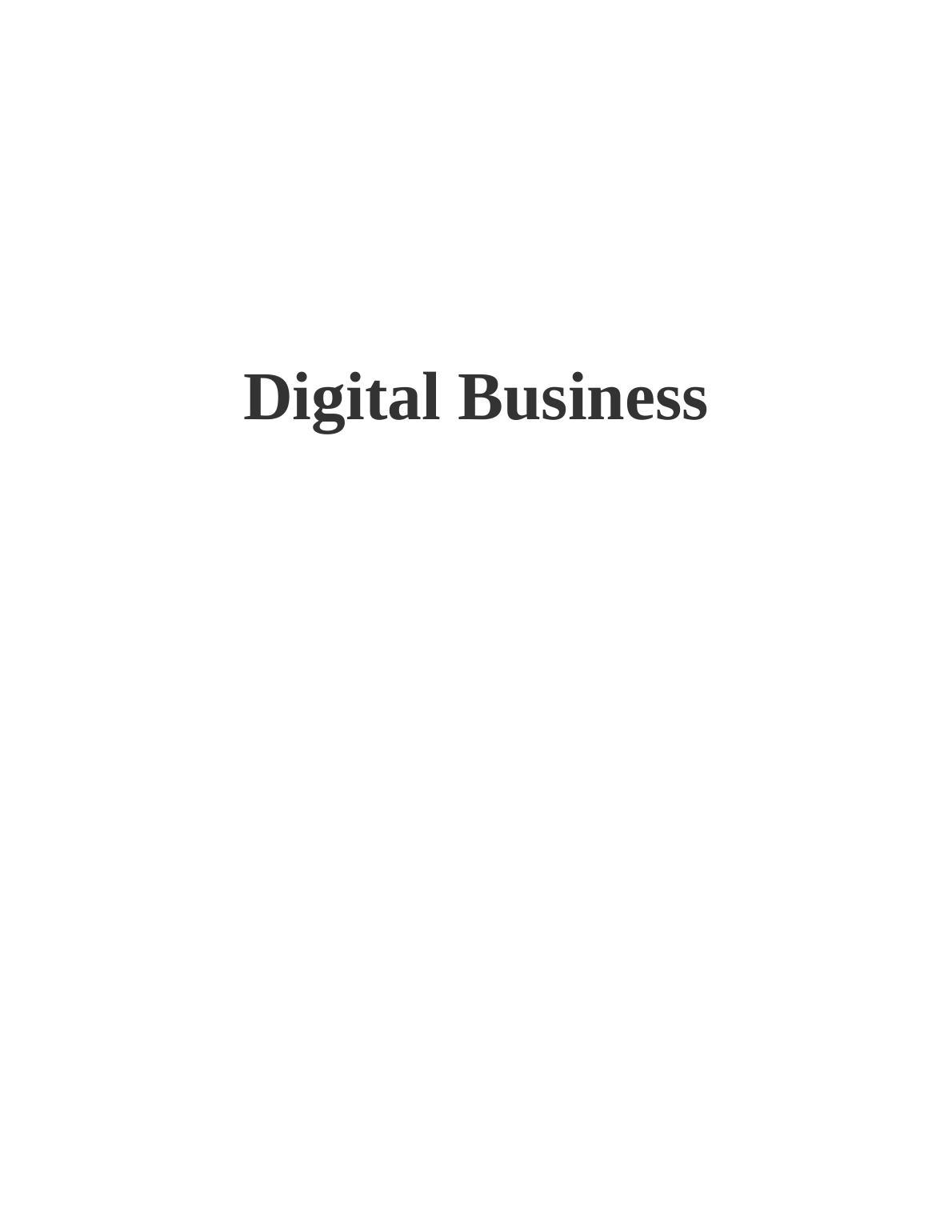 Digital Business