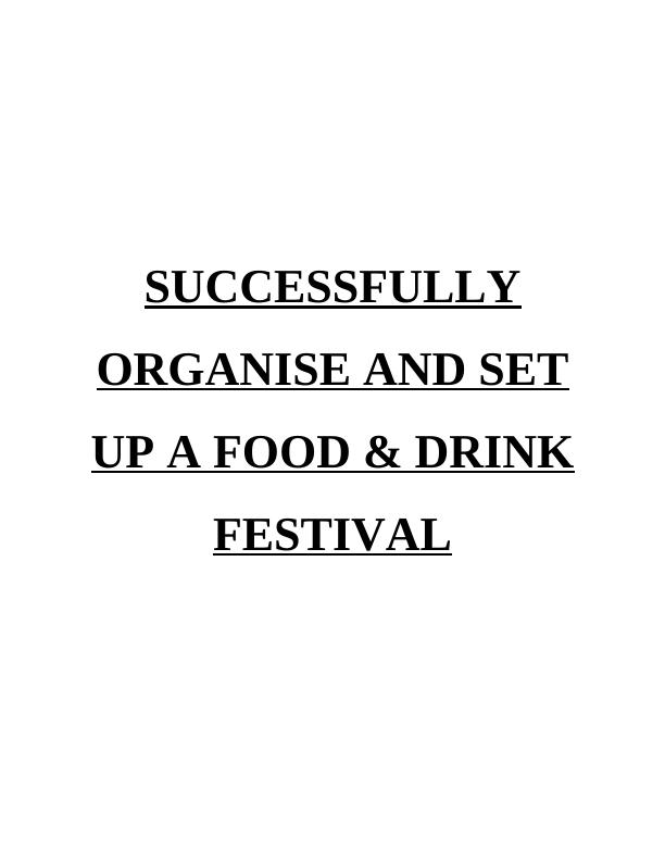 Assignment on Food and Drink Festival_1