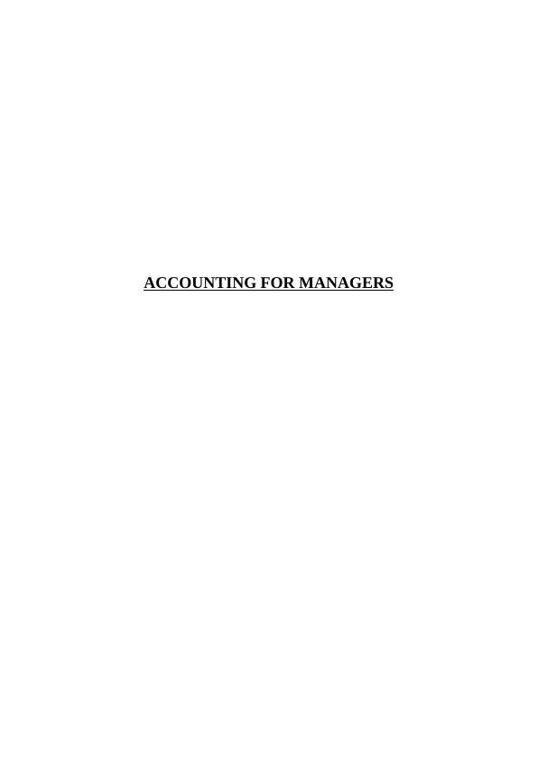 Accounting for Managers Assignment_1