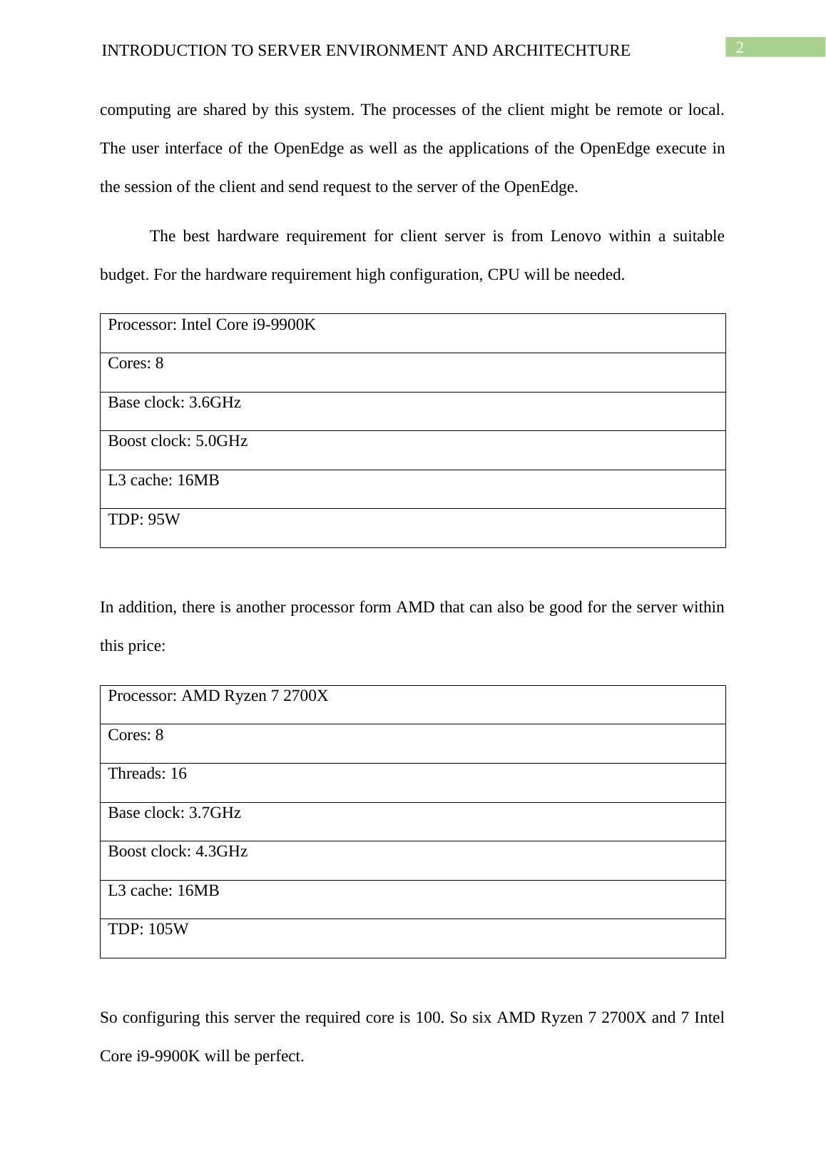 Introduction to Server Environment and Architecture