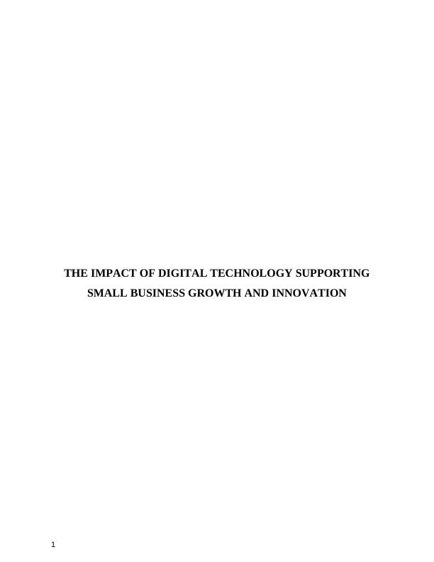 The Impact of Digital Technology Supporting Small Business_1